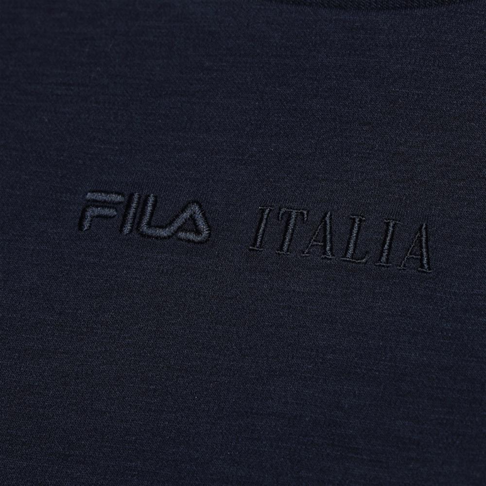 FILA Emerald Classic Casual Versatile Short Sleeve T-Shirt Women Tops Dark-Blue F11W524110FNV
