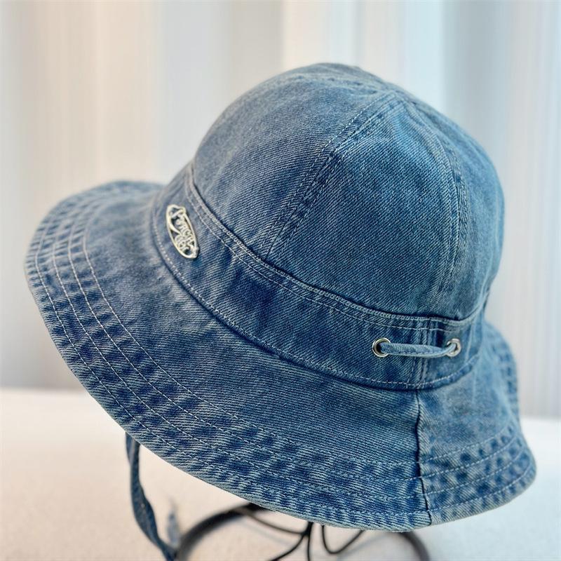 

Широкополая панама в корейском стиле для мужчин и женщин, легкая, на весну и лето, в стиле Ins, защищающая от солнца, закрывающая лицо ONE SIZE темно-синий