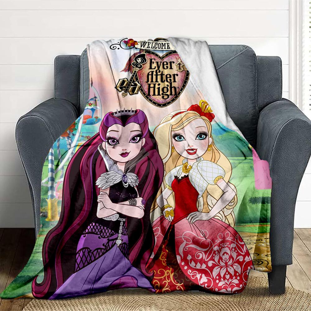Ever After High Flannel Blanket Throw Blanket Soft Warm Sofa Bed Camping home Decor Bedspread All Season Use Gift