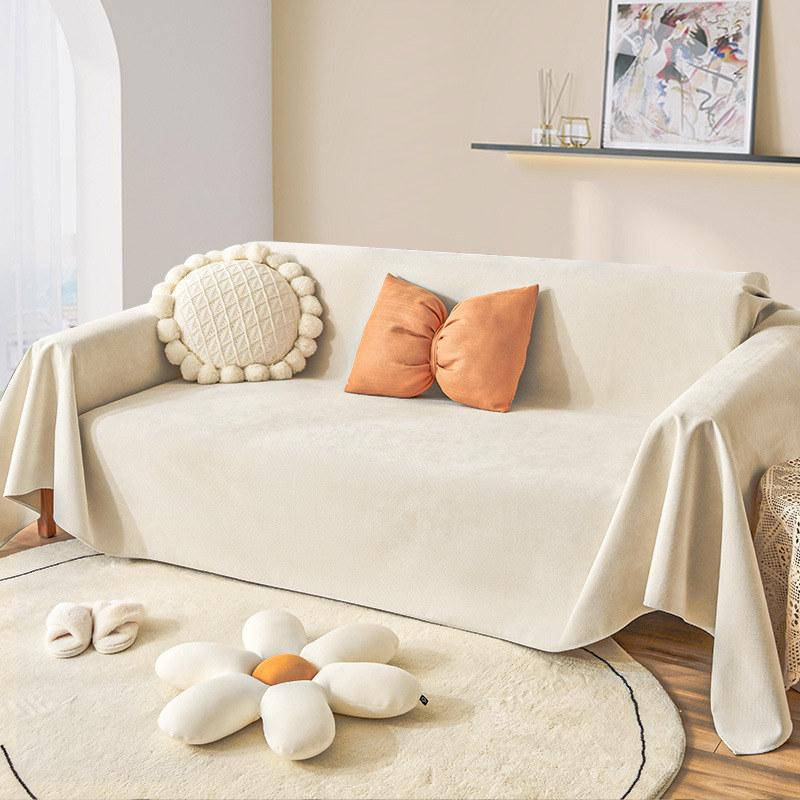 Solid Color Sofa Cover Waterproof Pet Non -Slip Couch Slipcover Sectional 1 2 3 4 5 Seater Sofa Towel Protector Anti Cat Scratch