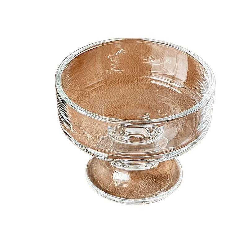 Elegancka Szklana Miseczka na Deser, Lody, Koktajle Mleczne, Budyń, Jogurt i Mus