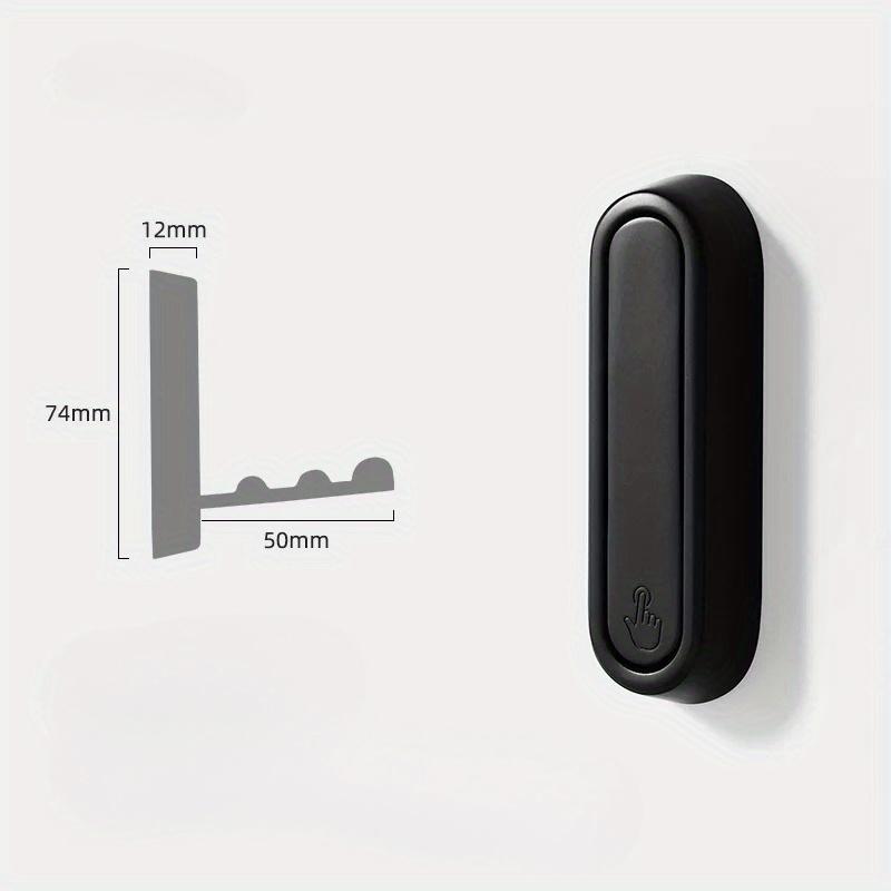 1Pcs Folding Wall Hook Hidden Robe Towel Coat Hook for Home Kitchen Bathroom Matte Black Towel Hanger