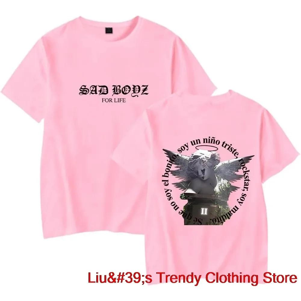 Junior H Sad Boyz 4 Life Tee New Logo Merch Unisex Unisex Fashion Casual Short Sleeve T-shirts Unisex Unisex Harajuku Oversized T Shirt Unisex