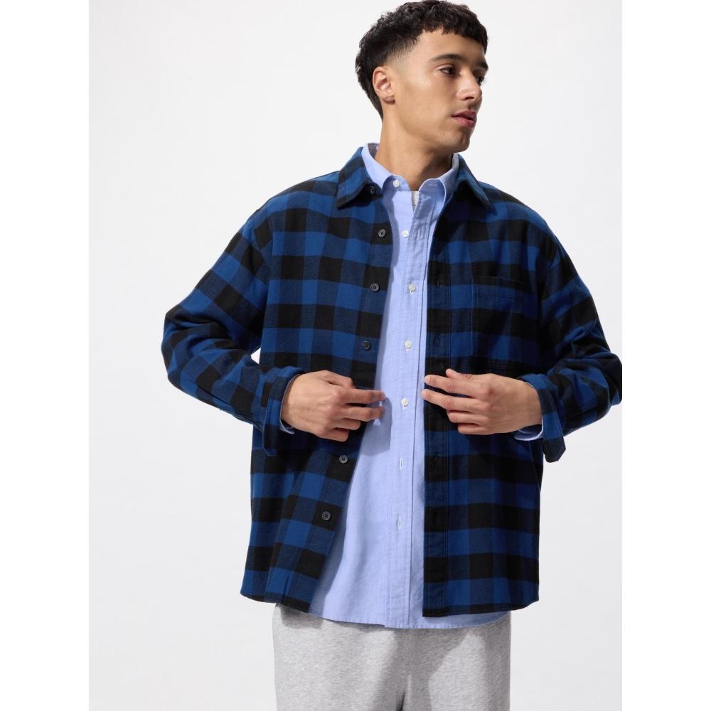Uniqlo Flannel Check Shirt  LonG Sleeve  G