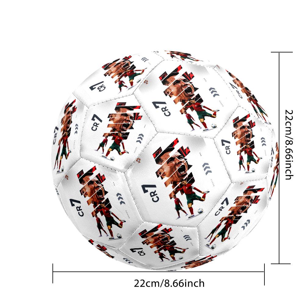 Cristiano Ronaldo5 Taglia 5 Calcio Pallone da Calcio Cucito a Macchina Indoor/Outdoor Allenamento e Partite per Accessori da Calcio