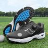 Professional Big Size Outdoor Leather Golf Shoes for Men and Women Black White Man Flat Walking Sneakers