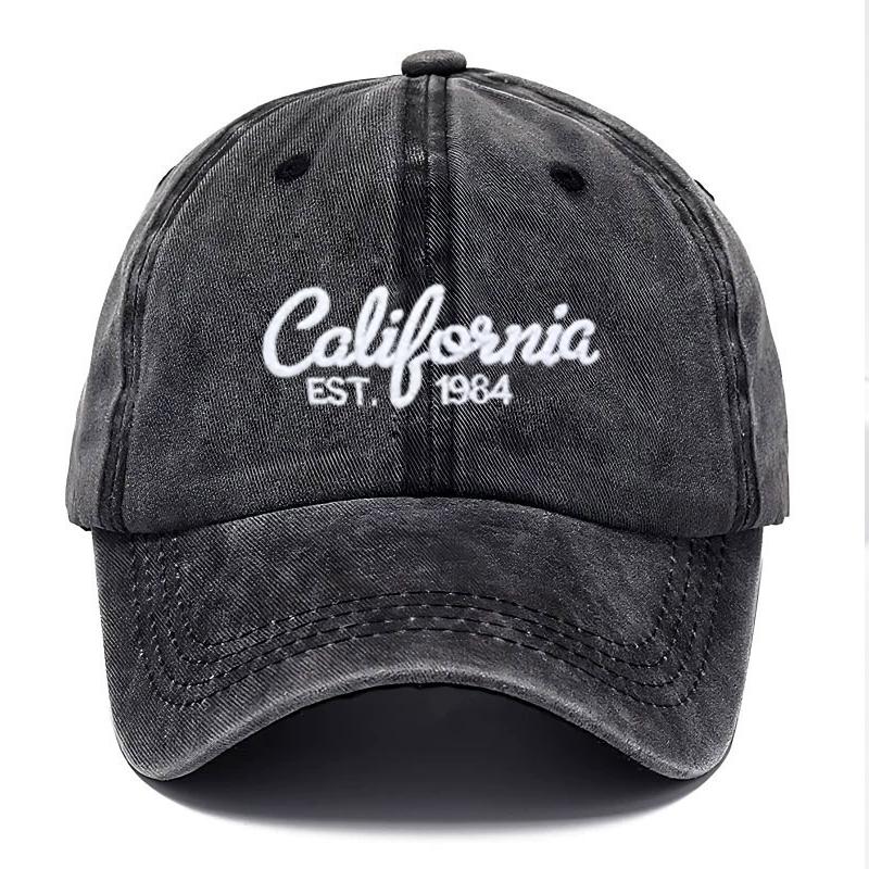 California Embroidered For Men And Women Vintage Washed Snapback Hat Casual Dad Hat For For Men And Women Fashion Street Stylewear Cotton Baseball