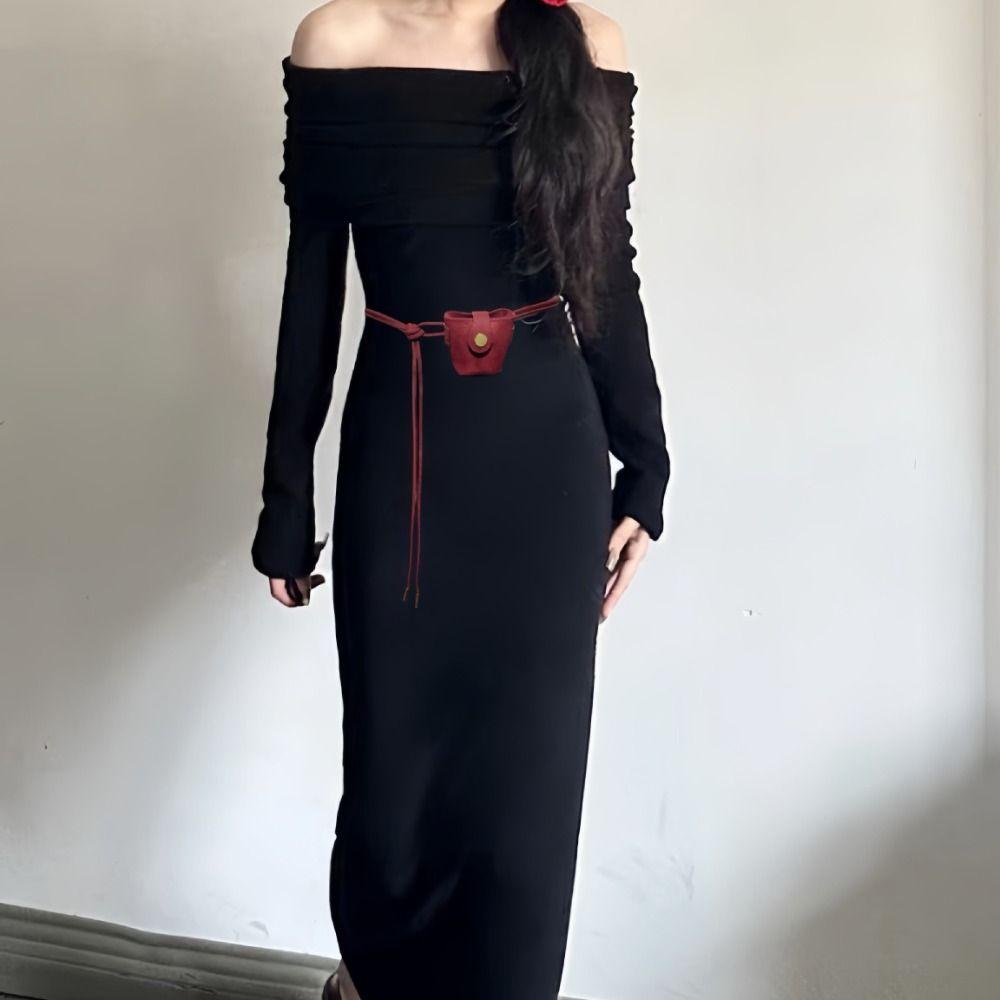 Thin Suede Rope Belt Casual Luxury Design Waist Bag Vintage Retro Waist Cinching Waistband