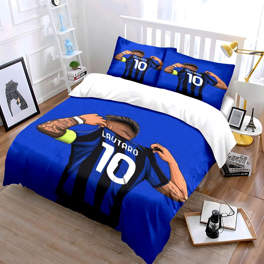 Blue-striped jersey design. Bedding sets Duvet cover sets Duvet covers Pillowcases(1 * Duvet Cover 2 * Pillowcases without duvet insert)