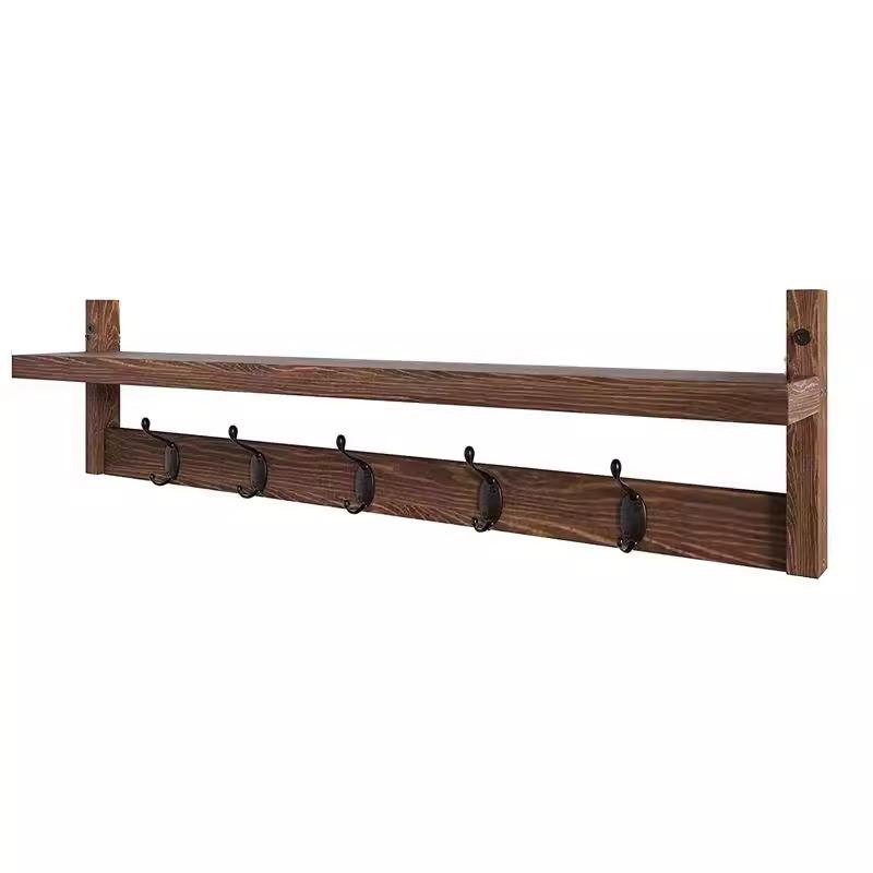 

Wooden Bathroom Shelves Wall Mounted Bathroom Shelves Kitchen Storage Supporter Simple Towel Rack Supporter Nordic Home Supplies
