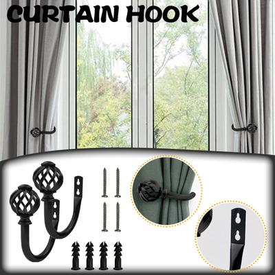Curtain Hook Strap Wrought Iron U-shaped Window Decoration Accessories