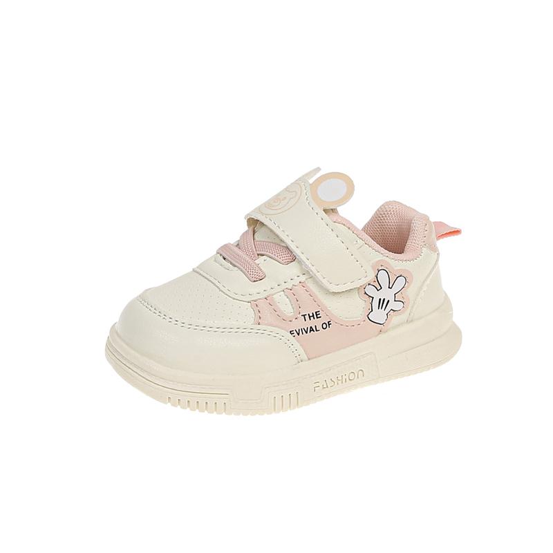 Baby Casual Shoes Non-slip Mesh Breathable Cute Kids Flat Shoes Toes Capped 2025 New Fashion Toddler Walking Shoes Size 16-26