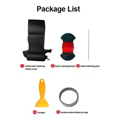Auto Stuurwielhoes Leer Handnaaien voor Volkswagen VW Golf 7 Mk7 Touran Up Nieuwe Polo Jetta Passat B8 Tiguan Accessoires