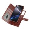 Étui Portefeuille pour iPhone 16 Pro Max Compatible avec MagSafe Anti-Chute Housse de Téléphone Détachable en Cuir PU
