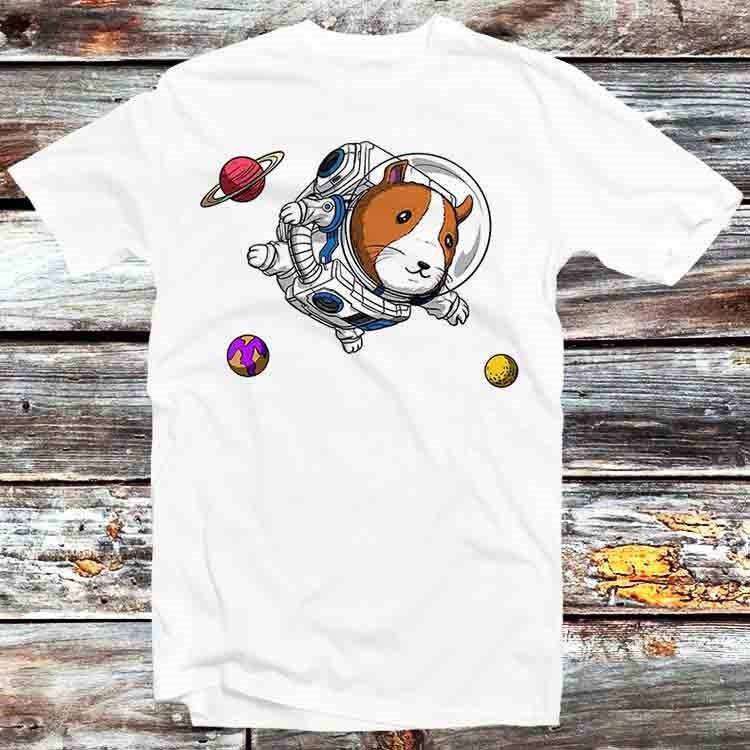 

Guinea Pig Space Astronaut Planet Universe Jupiters T Shirt B784 L