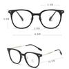 Ultralight Blue Blocking Glasses Girl Retro Green Frame Plain Glasses Blue Light Bezel Transparent Eyewear Glasses for Women