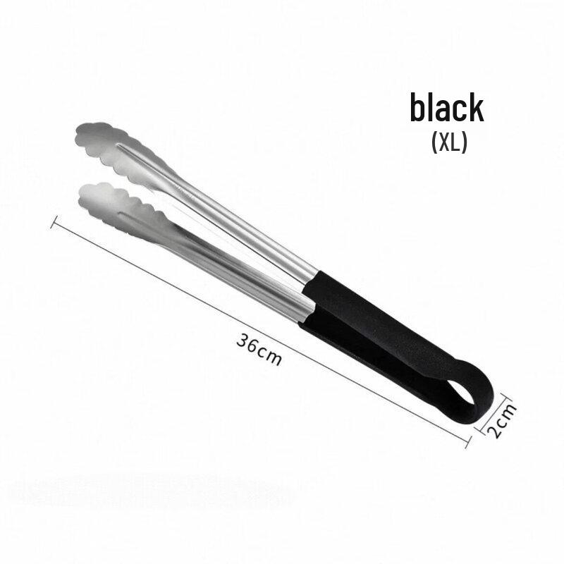 ZISIZ Thickened 304 Stainless Steel BBQ & Food Tongs