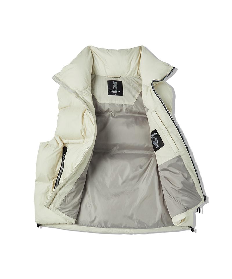 Lifework Unisex) Turtleneck Puffer High-Neck Vest