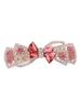 Yellow Chimes Hair Clips for Women Girls Barrette Hair Clips for Women Hair Accessories for Women Bow Shaped Clips for Women Red Crystal French Bar