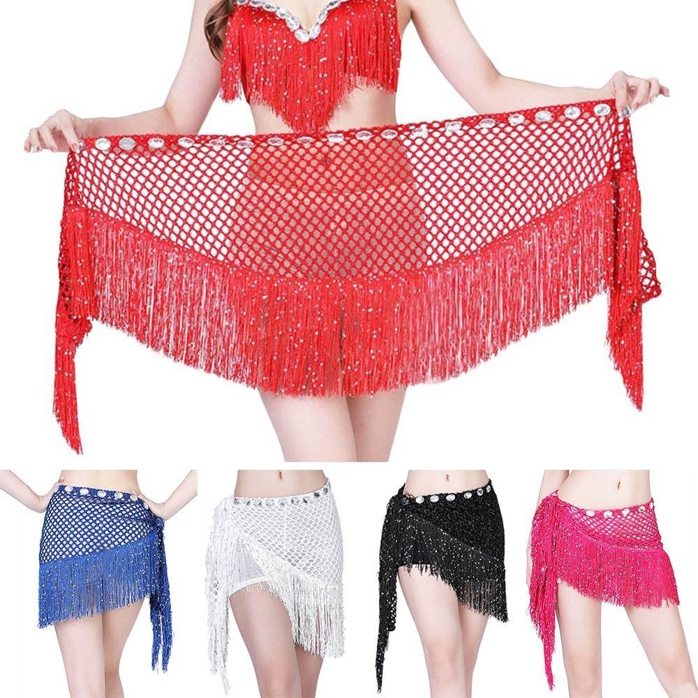 

Пояс для танца живота с блестками и кисточками на талии, блестящий шарф для женщин