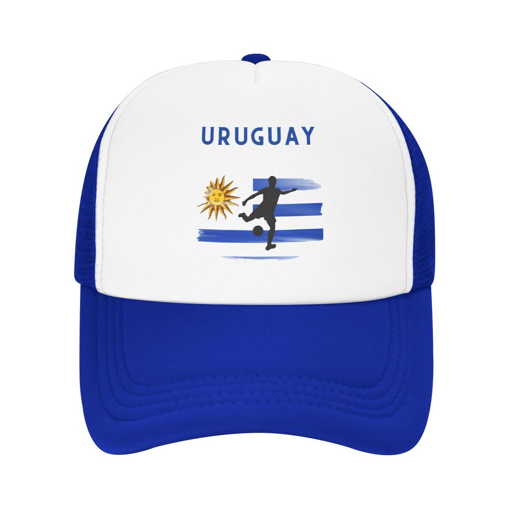 Uruguay National Soccer Flag Design Summer Mesh Baseball Caps Women Men  High-end Female Beach Dad Hat Trucker Cap