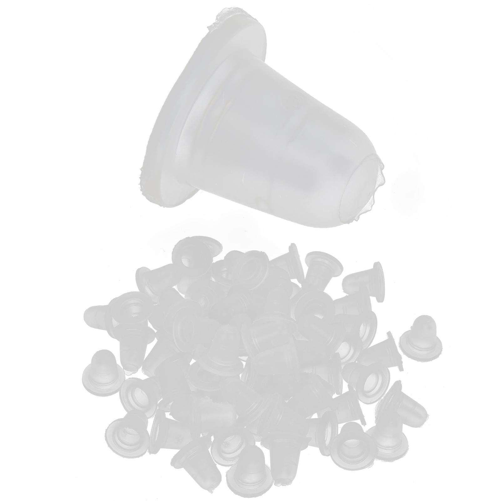 

100pcs Disposable Tattoo Ink Cups Silicone Microblading Pigment Caps for Permanent Makeup S