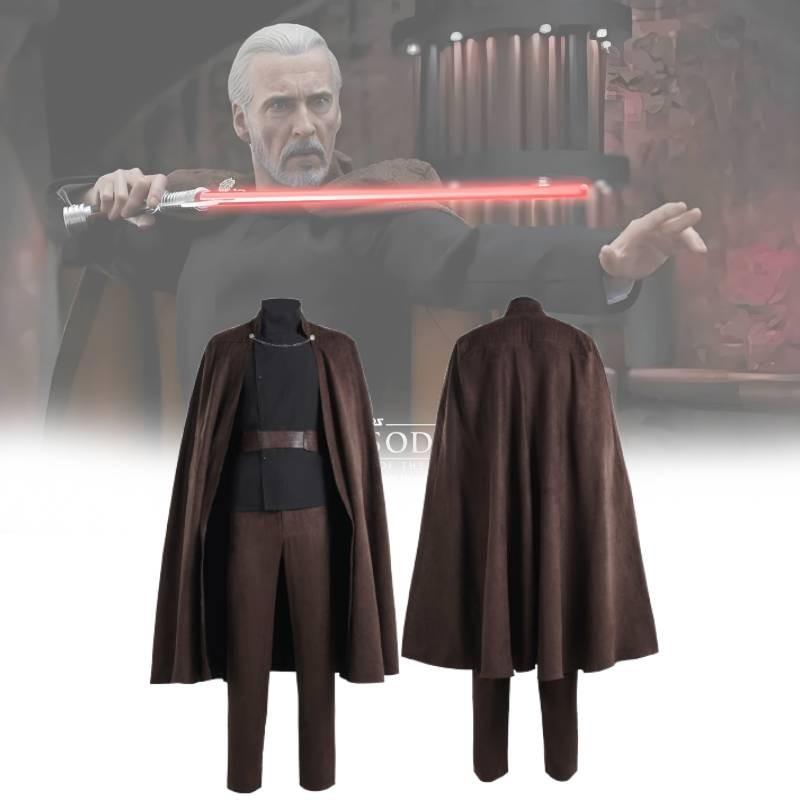 Kostium Cosplay Premium Czarny Hrabia Dooku Do Odgrywania Roli Postaci Filmowej Star Wars