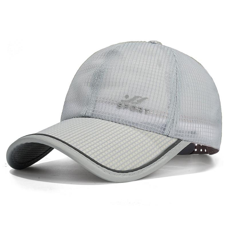 

Быстросохнущая бейсболка для лета, для улицы, для кемпинга, для путешествий, для гольфа, спортивная шляпа, дышащая кепка от солнца Adjustable светло-серый