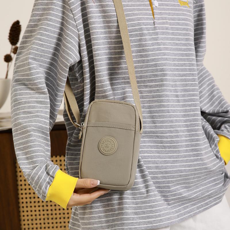Women's Crossbody Bag Nylon Commuter Coin Purse Multi-Compartment Mobile Phone Bag