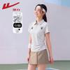 Women's Pleated Polo Collar Short Sleeve T-Shirt