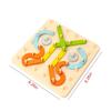 Children Wooden Toys Creative Board Nail Board Geometric Column Set Construction Puzzle Geometric Pegboard Montessori Sensory