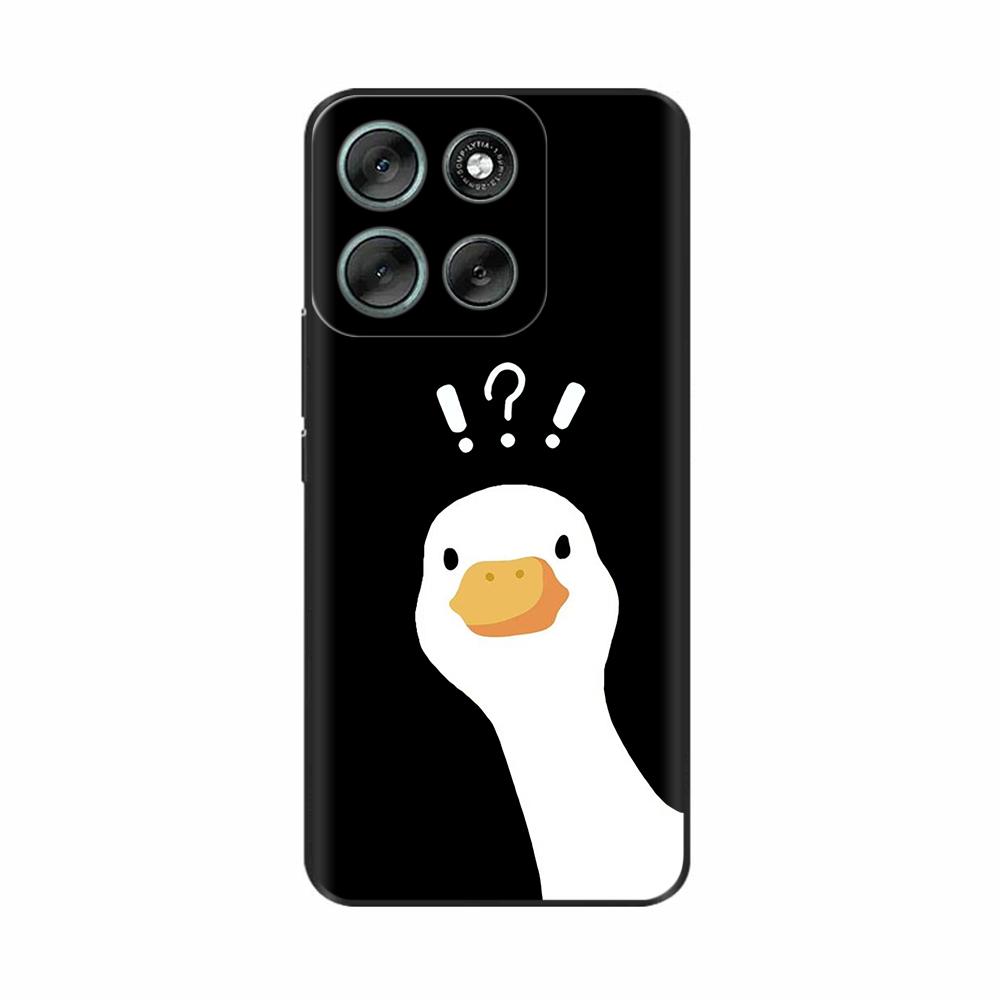 For Motorola Moto G56 5G Case Cute Print Cover Soft Black Silicone Bumper Phone Cases For Moto G86 MotoG86 G 56 Back Cover Funda