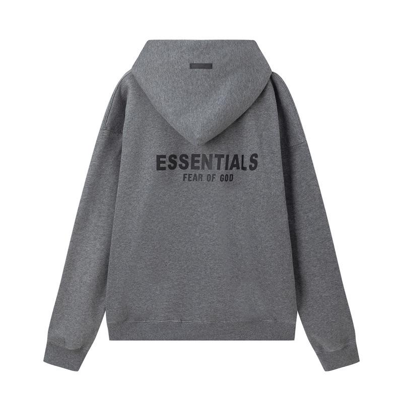 FEAR OF GOD ESSENTIALS Unisex Samt-Hoodie mit Beflocktem Schriftzug