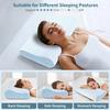 Cervical Pillow for Neck Pain Relief, Contour Memory Foam Pillows for Sleeping, Odorless Ergonomic Pillow Adjustable Orthopedic Cooling Pillow Bed