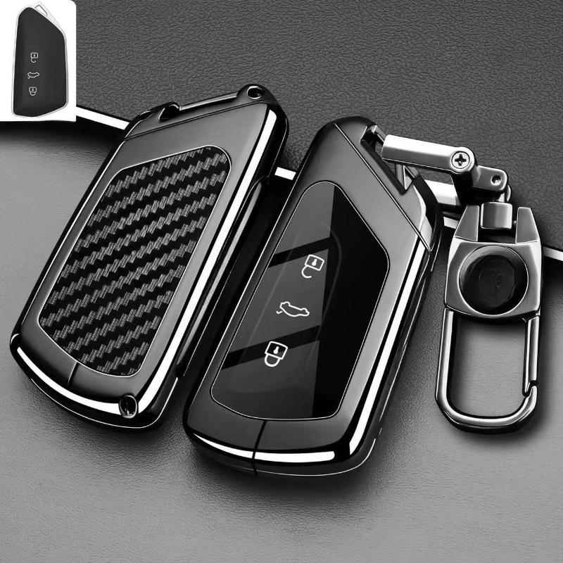 Premium Zinc Alloy Key Cover Case for Volkswagen ID.4/Tiguan L/TuZhong 06/Lamando L/Touareg Pro/Sagitar L (2026) - Key Fob Shell