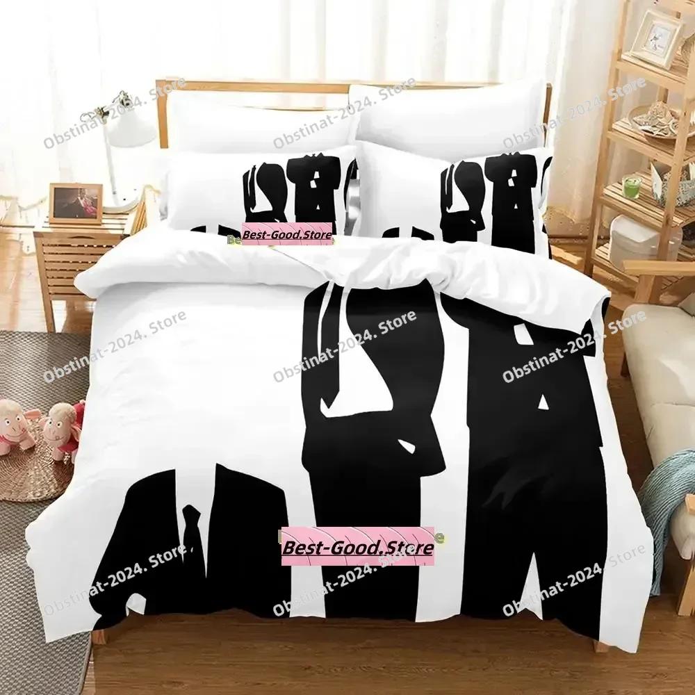 New Personality Technology Anonymous Bedding Set Single Twin Full Queen King Size Bed Set Adult Kid Bedroom Duvetcover Sets