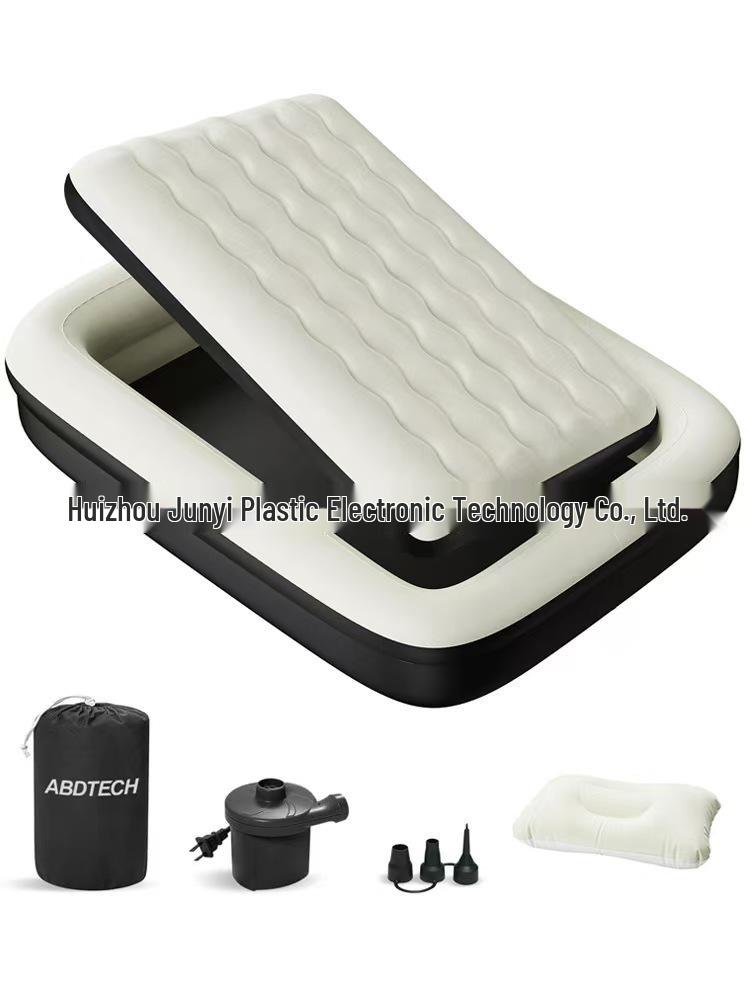 Kids' Inflatable Air Cushion Nap Bed - Flocked PVC Mattress for Home 