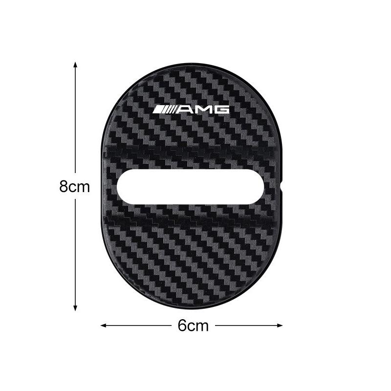 For Mercedes Benz 4PC Car Door Lock Anti Rust Protective Cover Car Door Lock Cover For Mercedes Benz AMG W124 W202 W203 W204 W210 W212 CLK Sticker