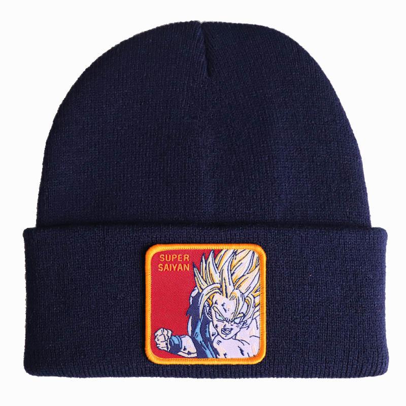 Anime Dragon Ball Son Goku Super Saiyan SUPER SAIYAN Knitted Hat, Woolen Hat, Ski Pullover Hat