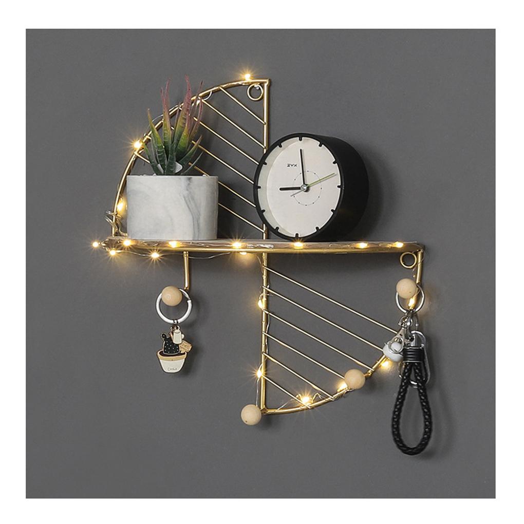 Wall Mount Storage Rack Home Supplies Iron Ple Living Room Kitchen Multipurpose Display Stand Wall-mounted Holder