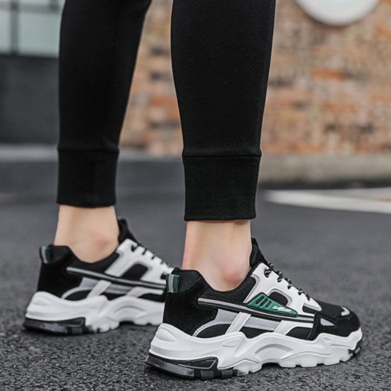 Men's Breathable Mesh Running Sneakers New Running Shoes Outdoor Anti-skid Sports Running Shoes Men Fashion Sports Shoes