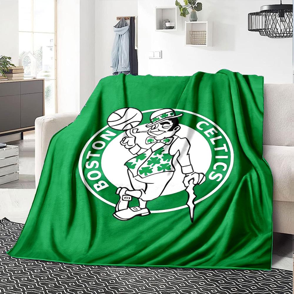 1pc Blanket - Boston Celtics logo Print Design,Lightweight Blanket for Sofa,Bed- Soft &Warm,Gift for All Seasons