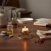 Creative Minimalist Essential Oil Burner Modern Decorative Aromatherapy Furnace Iron Candle Heating Holder Meditation Space