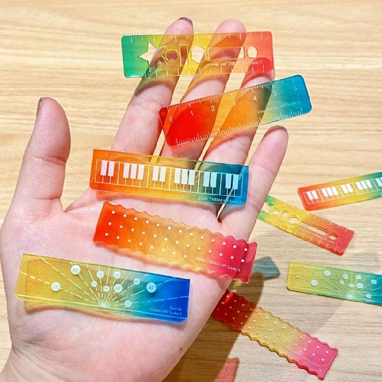 Multipurpose Drawing Ruler Light Weight Plastic Pocket Scale Tool Student Essential For Geometry And Craft Projects