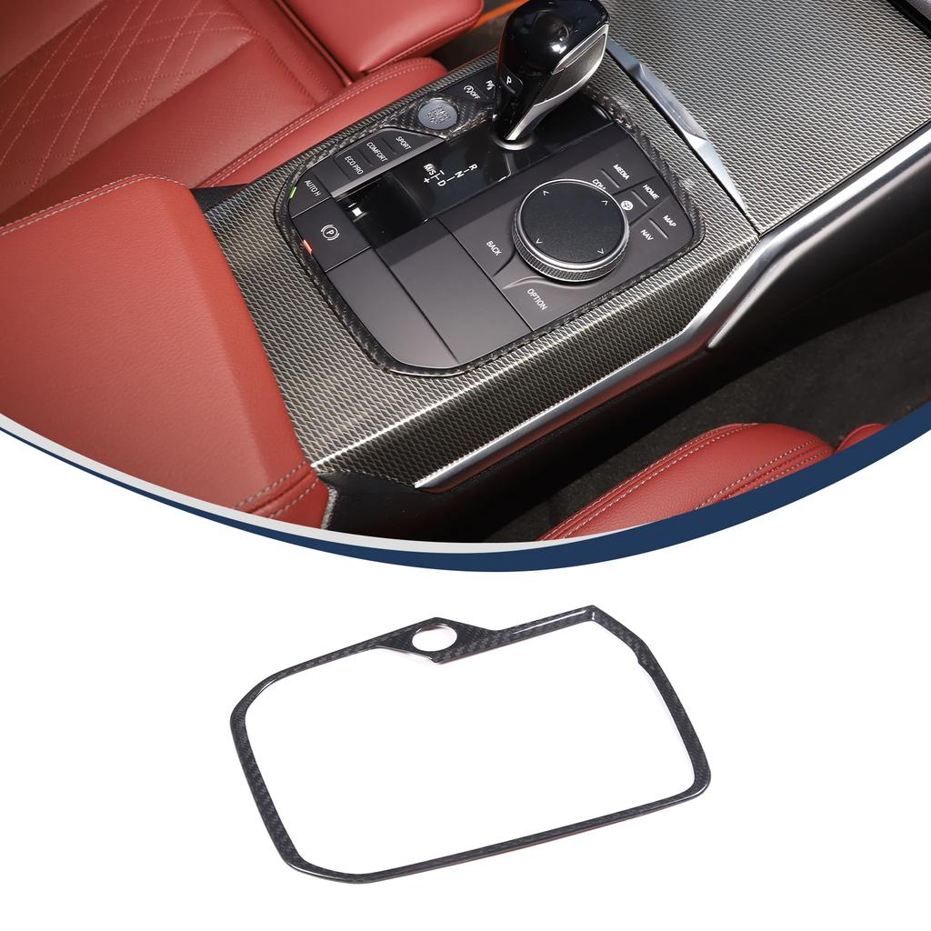 For BMW 1/2/3/4/8 Series Z4/X3/X4/X5/X6/X7/XM/M2/M3/M8/X3M/X4M/X5M/X6M/i3/ix3/i4 carbon fiber Central control gear panel cover