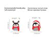 Cute Chubby Christmas Penguin Brooch Adorable Metal Badge For Sweater Accessories
