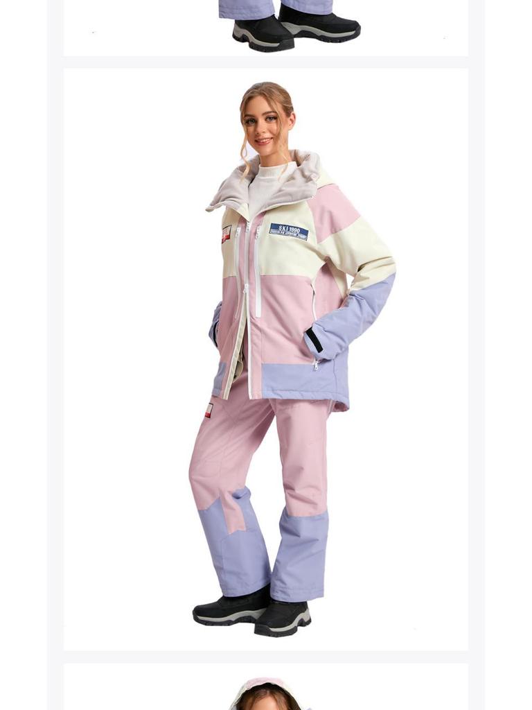 Unisex Ski Suit Set: Windproof Waterproof Warm Jacket & Pants for Single/Double Board