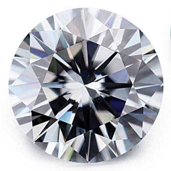 Round Multicolor Moissanite Stones: Red, Yellow, Blue, Green & Paraiba Colors