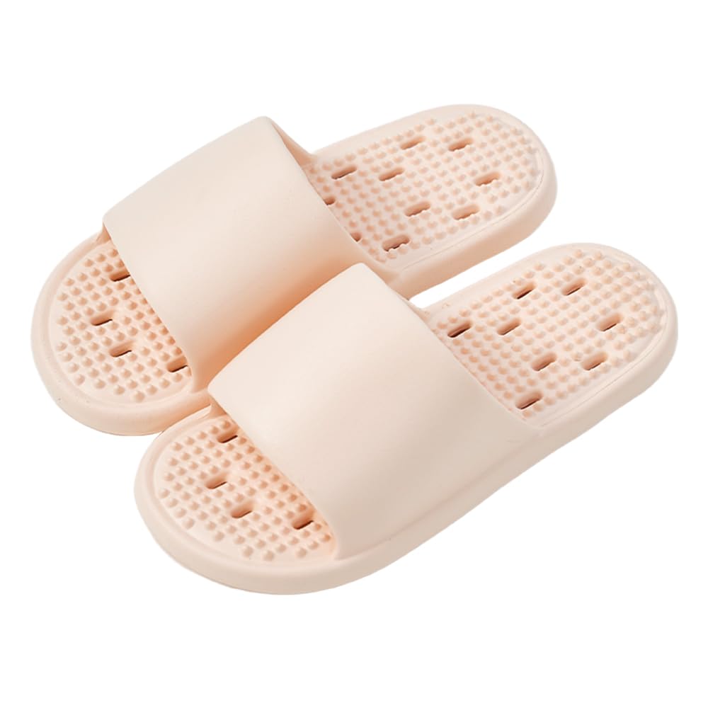 

SUKIO Сандалии для балкона с ванной Легкие душевые сандалии для мужчин и женщин Рефлексология, Отверстия, Тапочки, ЭВА, Водостойкие, розовый