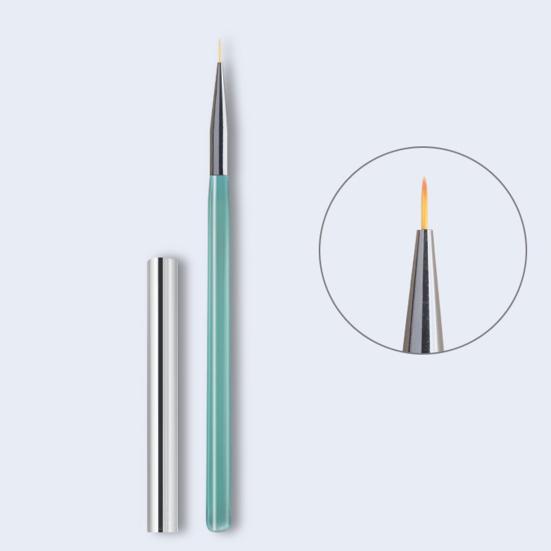 Nail Art Brush Soft Bristles Grip Comfortable Long Handle Reusable Draw Lines Plastic DIY UV Gel